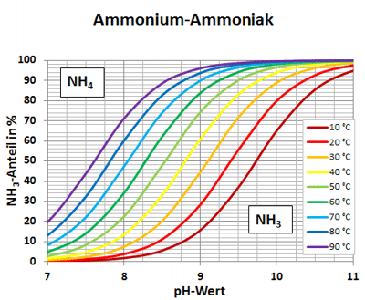 Modico Gleichgewicht Ammonium Ammoniak NH4 NH3