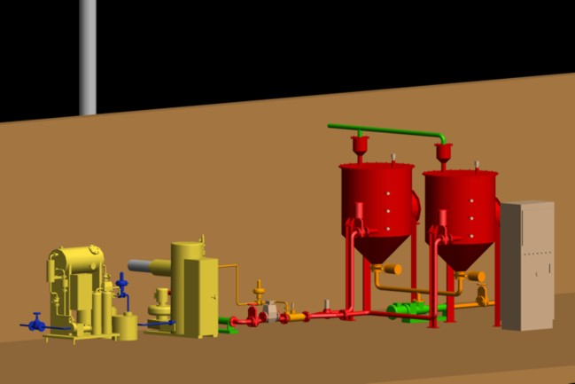 Hygienisierung Pasteurisierung Biogas Dampf Injektion 2 Behälter Schlachtabfälle Tierblut